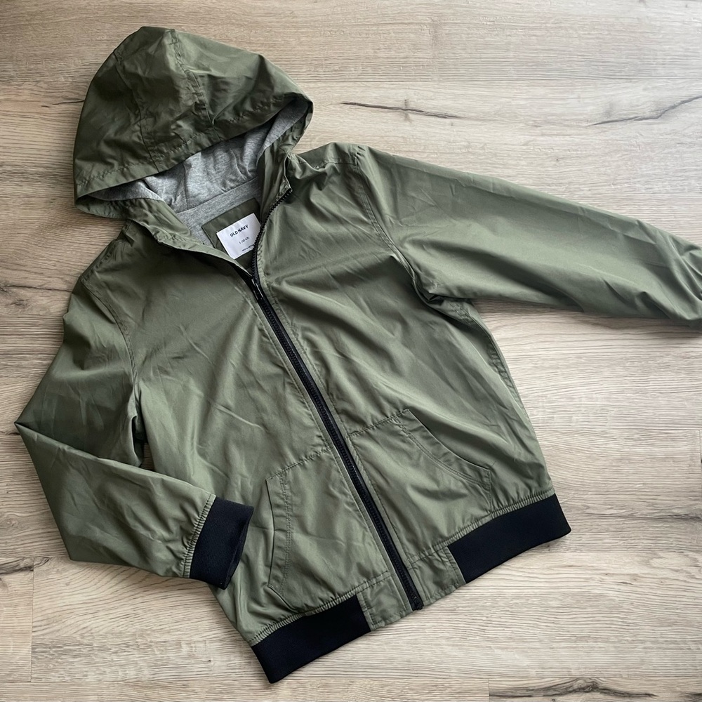 NEW | Old Navy | Army Green Lightweight Jacket | Windbreaker for Boys | L(10-12) - Picture 2 of 8